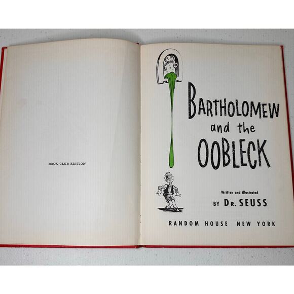 Dr Seuss Bartholomew and the Oobleck First Edition 1949, Hardcover Rare - Picture 3 of 4